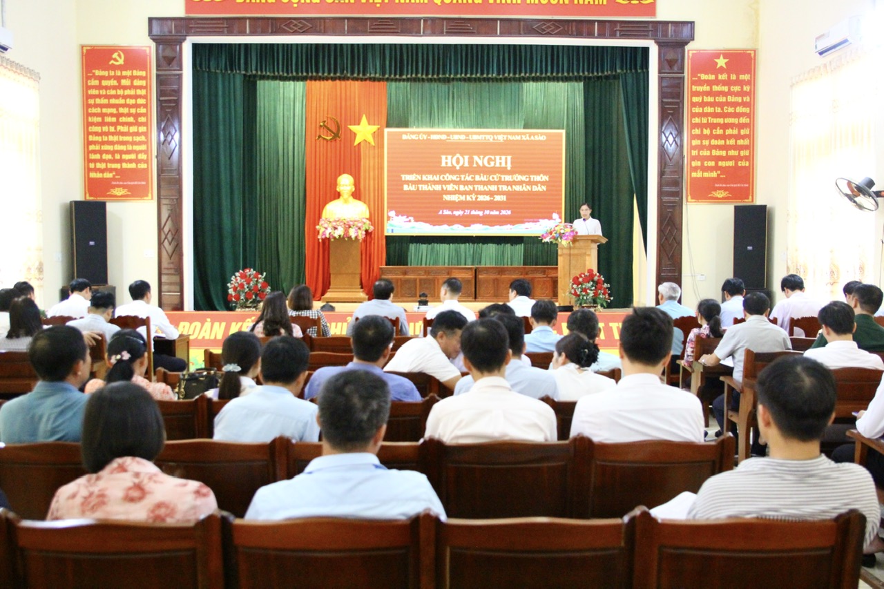 Xã A Sào triển khai công tác bầu cử Trưởng thôn và bầu thành viên Ban Thanh tra nhân dân, nhiệm kỳ 2026 - 2031